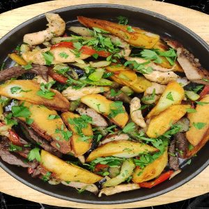 Сковородочка с тремя видами мяса