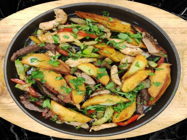 Сковородочка с тремя видами мяса